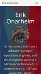 Mobile Screenshot of erikonarheim.com