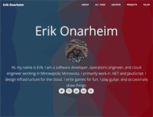 Tablet Screenshot of erikonarheim.com